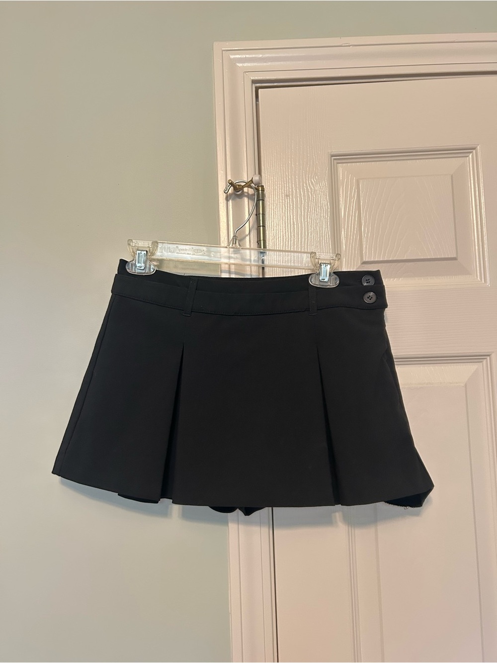 Bershka Black Pleated Tennis Skort